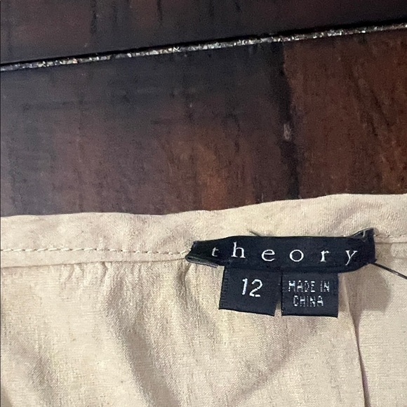 Theory Beige A-Line Tiered Skirt - Picture 3 of 4